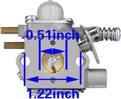 SRM2400 Carburetor for Echo GT-2400 SRM-2400 SRM-2410 PE-2400 PPT-2400 PP-1250 SRS-2400 TT-24 SHC-2401 HCA-2400 Trimmer Replace WT-424 12300052133 - hipaparts