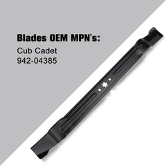 TB30 30 inch Mower Blade for Troy Bilt TR30 TB30R Cub Cade CC30 CC30H Craftsman R1000 RER1000 R1500 30'' Deck Mower Replace for 942-04385 742-04385 - hipaparts