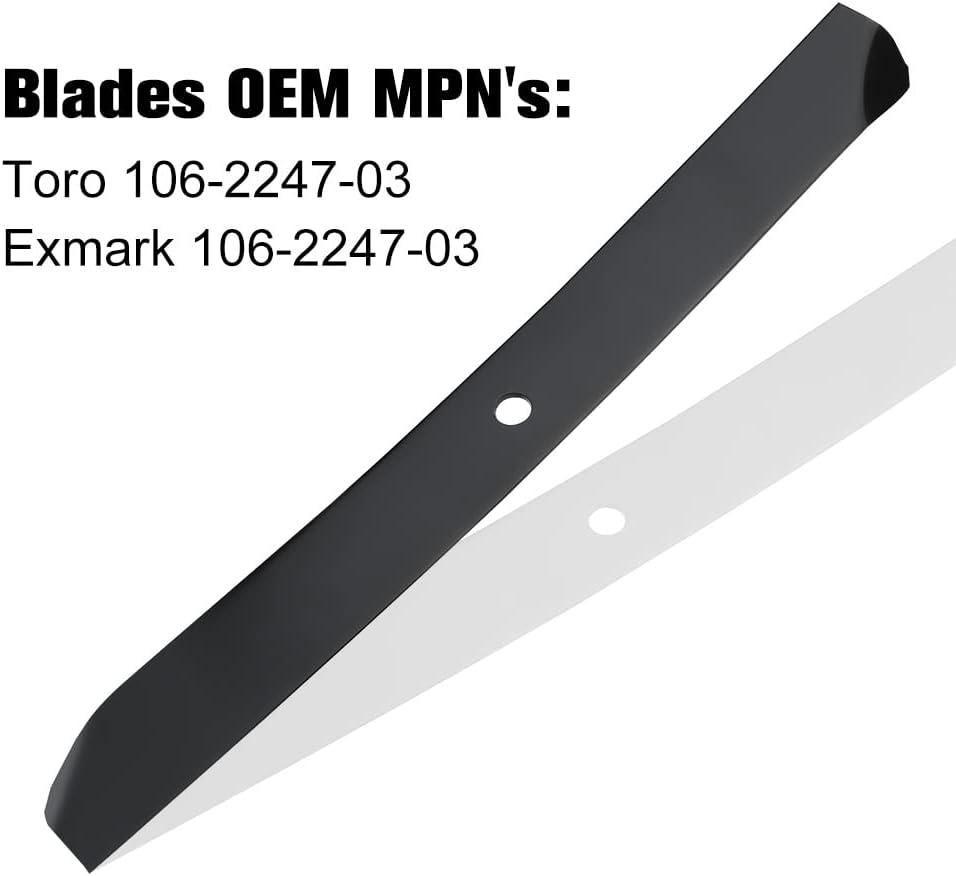 Timecutter 42 inch Mower Blades for Toro Z4200 Z4235 SS4235 SS4260 SS4200 Timecutter Z s 42''Deck Lawn Mower Replace 110-6568-03 - hipaparts